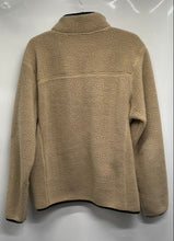 Load image into Gallery viewer, The North Face Mens Khaki Fleece Long Sleeve Mock Neck Full-Zip Jacket Size L
