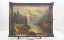 Load image into Gallery viewer, Path To Alpine Mountain Lake Landscape By Hilles Signed Framed Wall Art Print