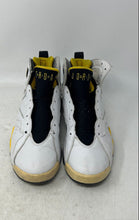Load image into Gallery viewer, Nike Womens Air Jordan 7 313358-172 White Yellow Lace-Up Sneakers Shoes Size 8