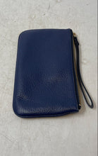 Load image into Gallery viewer, Kate Spade Womens Blue Chrissy Berkshire Road Pebbled Leather Wristlet Wallet