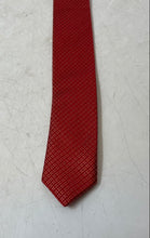 Load image into Gallery viewer, BCBG Attitude Mens Red Printed Silk Keeper Loop Adjustable Formal Pointed Tie