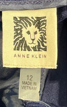 Load image into Gallery viewer, Anne Klein Womens Blue Flat Front Straight Leg Formal Dress Pants Size 12