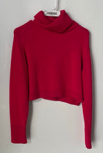 Load image into Gallery viewer, Zara Womens Pink Knitted Turtleneck Long Sleeve Pullover Sweater Size Small