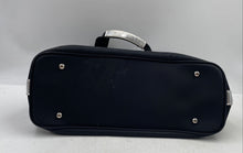 Load image into Gallery viewer, Versace Parfums Womens Black Outer Pockets Double Handle Zipper Tote Bag Worn