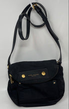 Load image into Gallery viewer, Authentic Marc Jacobs Womens Preppy Black Adjustable Strap Crossbody Bag Damaged
