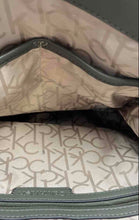 Load image into Gallery viewer, Calvin Klein Womens Brown Beige Signature Print Leather Convertible Backpack