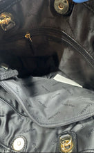 Load image into Gallery viewer, Calvin Klein Womens Brown Black Quilted Faux Leather Tassel Shoulder Bag