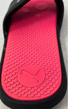 Load image into Gallery viewer, Puma Girls Cool Cat Black Pink Slip-On Open Toe Slide Sandals Size 7