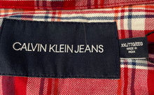 Load image into Gallery viewer, Calvin Klein Jeans Mens Multicolor Plaid Short Sleeve Button-Up Shirt Size XXL