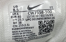 Load image into Gallery viewer, Nike Womens Air Zoom Pegasus 38 CW7358-100 White Sneaker Shoes Size 8.5