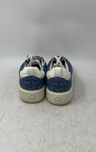 Load image into Gallery viewer, Michael Kors Girls Emmett Blue White Signature Print Sneaker Shoes Size 5M