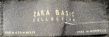 Load image into Gallery viewer, Zara Basic Collection Womens Black Textured Tweed Frayed Open Front Jacket Sz M