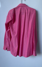 Load image into Gallery viewer, Hugo Boss Mens Pink Cotton Slim Fit Long Sleeve Collared Dress Shirt Size 41