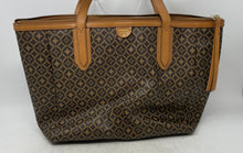 Load image into Gallery viewer, Fossil Womens Brown Inner Pockets Double Handle Shoulder Handbag