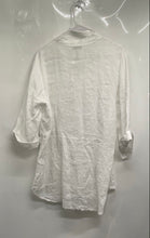 Load image into Gallery viewer, Laura Bianchi Womens White 3/4 Sleeve Henley Neck Casual Tunic Blouse Top M