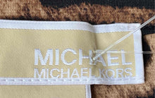 Load image into Gallery viewer, Michael Kors Womens Brown Animal Print Long Sleeve Shift Dress Size P/S