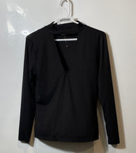 Load image into Gallery viewer, H&M Womens Black Mock Neck Long Sleeve Pullover Blouse Top Size Medium