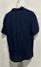 Load image into Gallery viewer, Brooks Brothers Mens Dark Blue Short Sleeve Collared Button-Up Shirt Size M