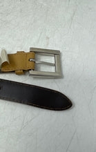 Load image into Gallery viewer, Fiori Womens Brown Leather Adjustable Buckle Formal Dress Belt Size Large