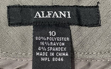 Load image into Gallery viewer, Alfani Womens Gray Flat Front Pockets Straight Leg Stretch Dress Pants Size 10