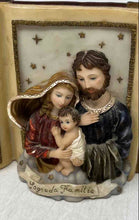 Load image into Gallery viewer, Montefiori Collection Sagrada Familia Spiritual Quote Book Holy Family Figurine