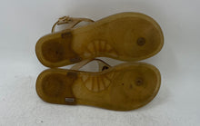 Load image into Gallery viewer, Coach Womens Natalee Jelly Yellow Signature Print Open Toe Thong Sandals Size 5
