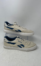 Load image into Gallery viewer, Reebok Mens Classic Cream Blue White Low Top Lace-Up Sneaker Shoes Size 11