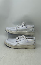 Load image into Gallery viewer, Sperry Mens US12 STS25901 White Leather Low Top Round Toe Boat Shoes Size 10