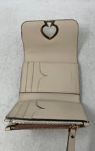 Load image into Gallery viewer, Kate Spade New York Womens Nicola Beige Card Slots Twistlock Trifold Wallet