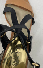 Load image into Gallery viewer, Michael Kors Womens Wendy Black Brown Open Toe Strappy Sandals Size 8 M