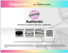 Load image into Gallery viewer, Authentic Versace Unisex Black Glasses With Case