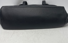 Load image into Gallery viewer, Nautica Womens Black Monogram Embossed Faux Leather Magnetic Large Tote Bag