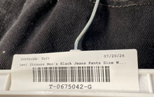 Load image into Gallery viewer, Levi Strauss & Co. Mens 505 Black Denim Cotton Straight Leg Jeans Size W38XL30