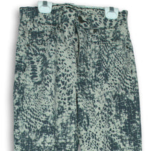 Load image into Gallery viewer, Express Womens Gray Animal Print Flat Front Pockets Trouser Pants No Size