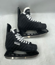 Load image into Gallery viewer, Riedell Unisex Bruin Black Lace-Up Recreational Ice Hockey Skates Size 6