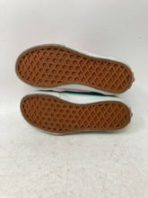 Load image into Gallery viewer, Vans Girls Old Skool Green Pink White Hook And Loop Sneaker Shoes Size 12.5