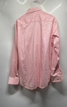 Load image into Gallery viewer, Bugatchi Uomo Mens Pink Cotton Long Sleeve Collared Dress Shirt Size 14 L