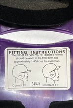 Load image into Gallery viewer, Rip It Vision Pro White And Purple Softball Batting Helmet Size M/L