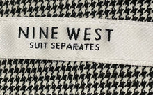 Load image into Gallery viewer, Nine West Womens Black White Houndstooth Back-Zip Straight & Pencil Skirt Size 6