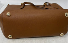 Load image into Gallery viewer, Michael Kors Womens Brown Inner Pocket Designer Double Handle Tote Purse