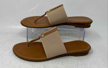 Load image into Gallery viewer, Italian Shoemakers Womens Selah Beige Leather Slip-On Thong Sandals Size 9