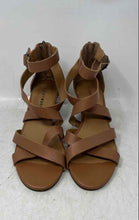 Load image into Gallery viewer, Lucky Brand Womens Jinela Brown Leather Wedge Heel Strappy Sandals Size 6.5 M