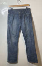 Load image into Gallery viewer, Authentic Armani Exchange Mens Blue Denim Straight Leg Jeans Size 30 Short