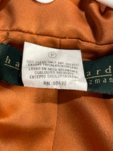 Load image into Gallery viewer, Harve Benard Womens Orange Printed Double Breasted 3-Button Blazer Size 14