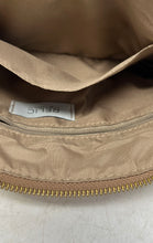 Load image into Gallery viewer, Relic Womens Brown White Striped Adjustable Strap Zip Top Lined Crossbody Bag