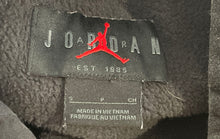 Load image into Gallery viewer, Air Jordan Mens Black Gray Graphic Print Pockets Pullover Hoodie Size S