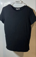 Load image into Gallery viewer, Zara Womens Black Short Casual Sleeve Round Neck Pullover T-Shirt Size Small