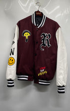 Load image into Gallery viewer, Pacsun Unisex Adults Multicolor Long Sleeve Pockets Snap Varsity Jacket Size L