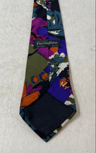 Load image into Gallery viewer, Portofino Mens Multicolor Printed Silk Adjustable Designer Tie