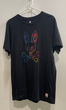 Load image into Gallery viewer, Psycho Bunny Mens Black Graphic Print Cotton Crew Neck Pullover T-Shirt Size 5